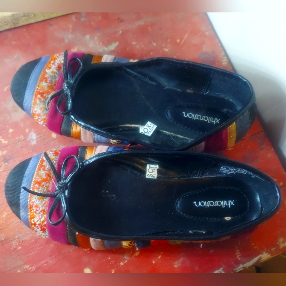 Ribbon covered flats